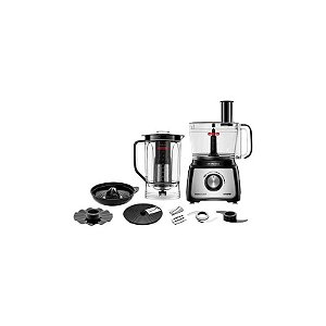 Processador Multifuncional e Licuadora Mondial Turbo Chef 9 em 1 1000W Preto e Prata