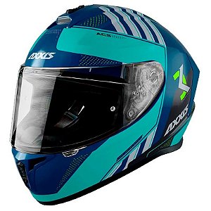 Capacete para Moto Axxis Draken Mythic C7 - Tamanho M (57-58) - Azul