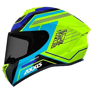 Capacete de Motociclista Axxis C3 Draken Cougar Amarelo S.