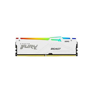 Memória RAM Kingston Fury Beast DDR5 32GB 5600MHz RGB Branca - KF556C40BWA-32