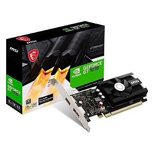 Placa de Vídeo MSI Nvidia Geforce GT-1030 Low Profile 4GB GDDR4 - 912-V812-001