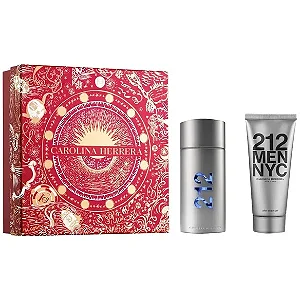 Kit Perfume Carolina Herrera 212 Men Nyc Edt 100Ml + After Shave 100Ml - Masculino - Conjunto De Aroma E Cuidado De Luxo