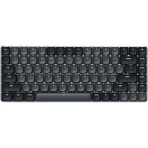 Teclado Sem Fio Satechi Slim SM1 ST-Ksmilt-En com Retroiluminação e Switch Marrom - Preto/Gray