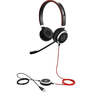 Fone Jabra Evolve 40 Stereo com Estojo - Conexões USB e 3.5MM