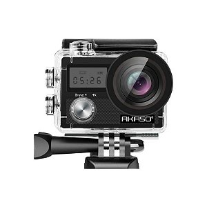 Câmera de Ação Akaso Brave 4 4K 20MP - Preto - Qualidade Profissional em Imagens