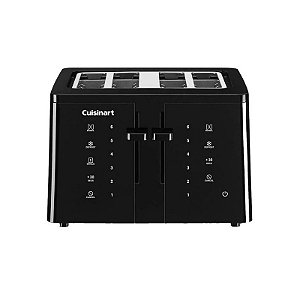 Torradeira Elétrica Cuisinart 4 Fatias 110V - Cor Preta