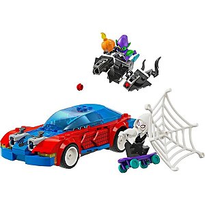 Carrinho de Corrida do Homem-Aranha com Venom e Duende Verde - LEGO Marvel 76279 (227 peças)