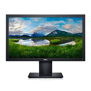 Monitor Dell E2020H 19.5 LCD VGA/DP - Preto, Ideal para Escritório e Uso Pessoal