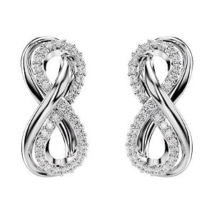Brincos Swarovski Hyperbola 5687269 - Elegância e Sofisticação em Cristal