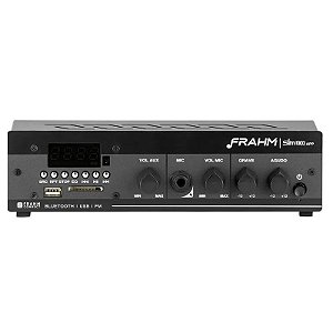 Amplificador e Receptor Slim 1000 APP Bi-Volt Frahm para Áudio Ambiente