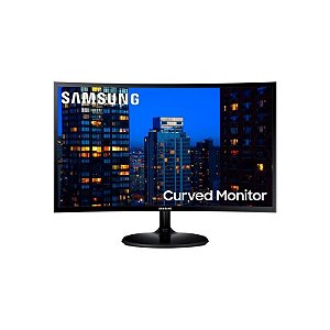 Monitor Curvo Samsung LC24F390FHN 23.5 Full HD com Entradas VGA e HDMI Bivolt