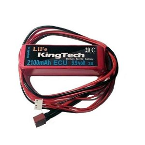 Bateria de Lítio Kingtech Life 9.9V 2100mAh LiPo 20C 3S