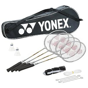 Raquete de Badminton Yonex GR-303S com Kit Completo para Iniciantes e Profissionais