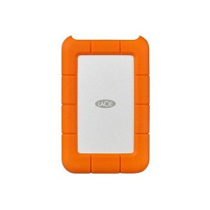 Disco Externo HD 2TB Lacie Rugged Mini LAC9000298 USB-C 3.0 - Alta Performance e Durabilidade