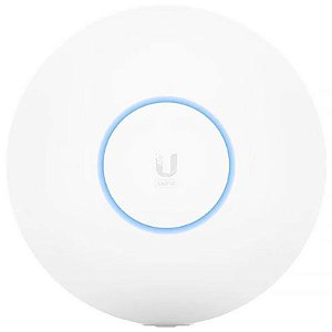 Ponto de Acesso Ubiquiti Unifi U6+: 573,5 Mbps 2.4GHz e 2402 Mbps 5GHz - Branco