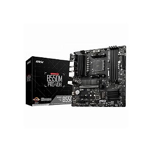 Placa-mãe MSI B550M Pro-VDH - Soquete AM4, DP/HDMI/VGA, Micro ATX
