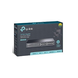 Switch Hub TP-Link 16 Portas TL-SG1016PE Gigabit Ethernet 10/100/1000 PoE