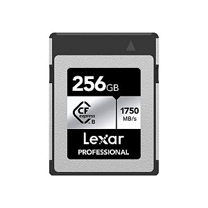 Cartão De Memória Lexar Professional Tipo B Silver 256Gb - Alta Velocidade 1750 Mb/S-1300 Mb/S