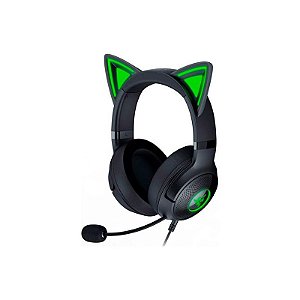 Headset Gamer Razer Kraken Kitty V2 RZ04 - USB RGB Preto e Confortável