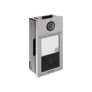 Intercomunicador de Vídeo Hikvision DS-KV8113-WME1B 2MP Wifi - Cor Cinza/Preto