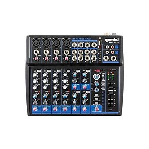 Mesa de Som Gemini 12 Canais com Conexão Bluetooth USB 12USB