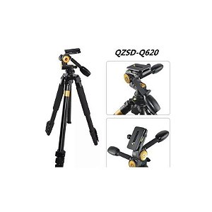 Suporte de Câmera Premium em Alumínio Qzsd Q620 - Resistência até 10 Kg