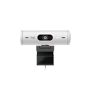 Webcam Logitech Brio 500 Fhd Branco - Alta Resolução