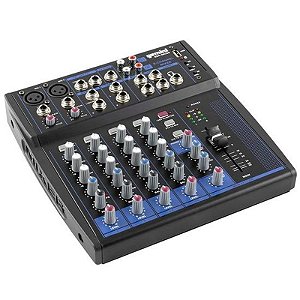 Mesa de Som Bluetooth Gemini GEM-05USB - 8 Canais, USB, 3 Bandas - Preta