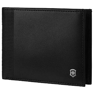 Carteira Masculina Victorinox Altius Alox 611570 - Preta, Bi-Fold e Elegante