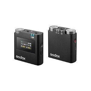 Microfone Godox Virso M1 Sem Fio para Câmera - Sistema Profissional de Transmissão de Áudio com 1 Tr