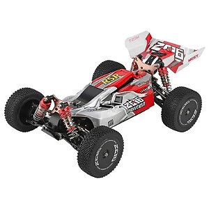 Automodelo WLtoys XK 144001 Escala 1/14 4WD 60KM/H - Vermelho - Pronto para Uso