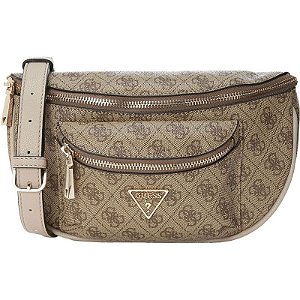 Bolsa Feminina Guess SG699480 em Couro Latte com Logo Elegante