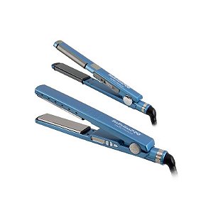 Chapinha Profissional Babyliss Pro BNTBLPP402TUZ 2V - Azul e Mini Chapinha Inclusa