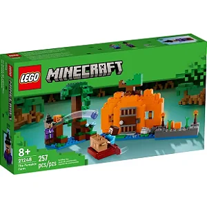 Fazenda De Abóboras Lego Minecraft - 257 Peças