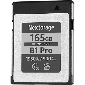 Cartão De Memória Cf Express Tipo B Nextorage 165Gb Nx-B1Pro Com Velocidade De 1950 Mb/S
