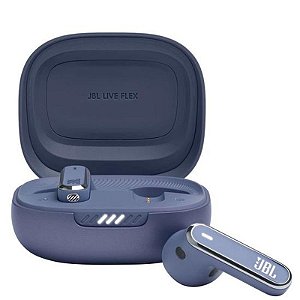 Fones JBL Live Flex Bluetooth Sem Fio 32 Ohms - Azul Estiloso