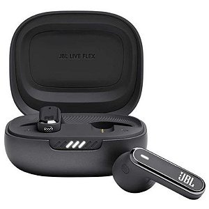 Fones Bluetooth JBL Live Flex - Sem Fio, 32 Ohms, Cor Preto