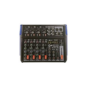 Mesa de Som Karsect KG-FM08 Profissional para Mixagem de Áudio