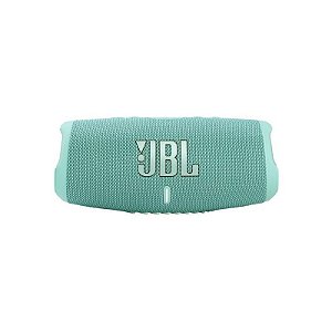Caixa Bluetooth JBL Charge 5 - Verde Água com Som Potente e Bateria Duradoura