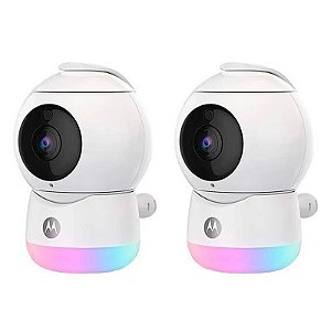 Câmera de Segurança Motorola Peekaboo Twin-W Full HD Wifi - Branca
