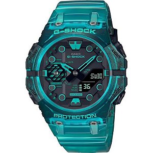 Relógio Masculino Casio G-Shock Ga-B001G-2Adr - Azul E Preto, Alta Durabilidade