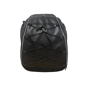 Mochila Inteligente Com Bluetooth E Led Para Motocicleta - Cor Preta