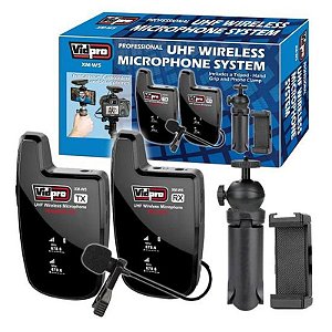 Microfone Sem Fio Profissional Vidpro XM W5 UHF para