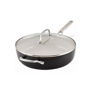 Frigideira Antiaderente Kitchenaid Cerâmica 5L com Tampa de Vidro 31CM Preto