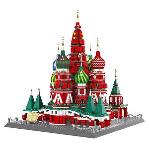 Blocos de Montagem Arquitetura Catedral de São Basílio Wange - 6213 (3213 Peças)