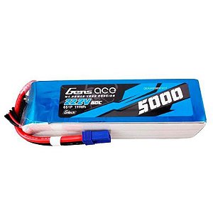 Bateria Gens Ace 22.2V 5000mAh 60C 6S G-Tech EC5 para Modelos RC