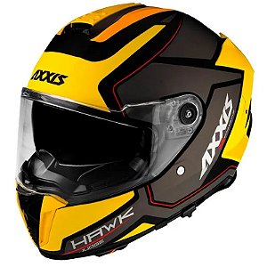 Capacete Axxis Hawk Judge B13 - M (57-58) - Amarelo para Motocicleta