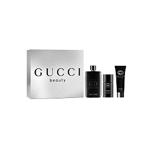 Kit Gucci Guilty Masculino - Perfume 90ML, Sabonete 50ML e Desodorante Stick