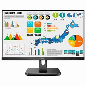 Monitor AOC 27E2H - Full HD 27 com Conexões HDMI e VGA