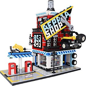 Centro de Serviços Automotivos - Blocos de Construção Arquitetura Wange - 2120 Peças
